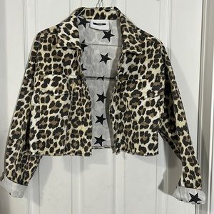 Dimora cropped leopard print jacket